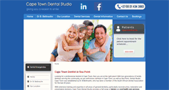 Desktop Screenshot of dentalstudiocapetown.co.za