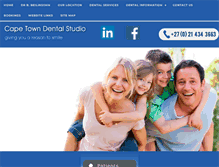 Tablet Screenshot of dentalstudiocapetown.co.za